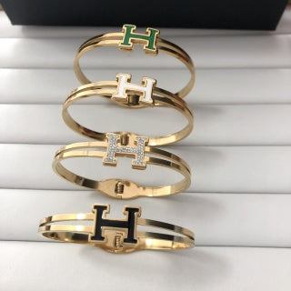 Titanium steel H.  bracelet