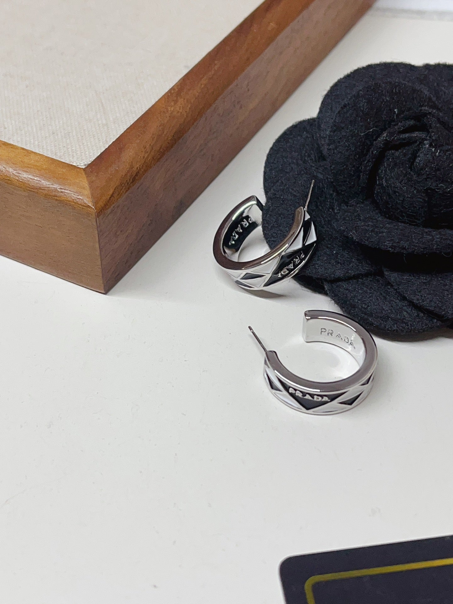Titanium steel P. Hoop Earrings