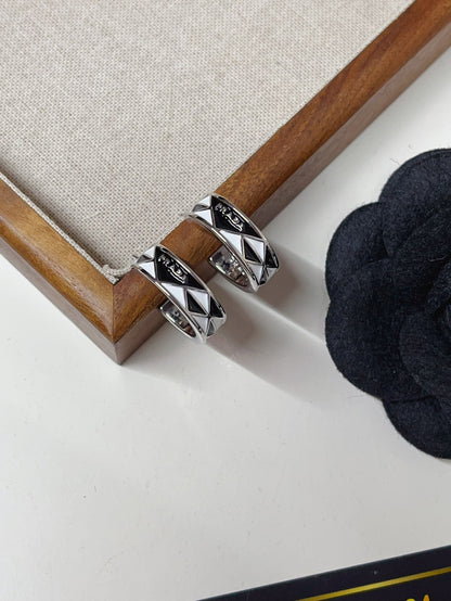 Titanium steel P. Hoop Earrings