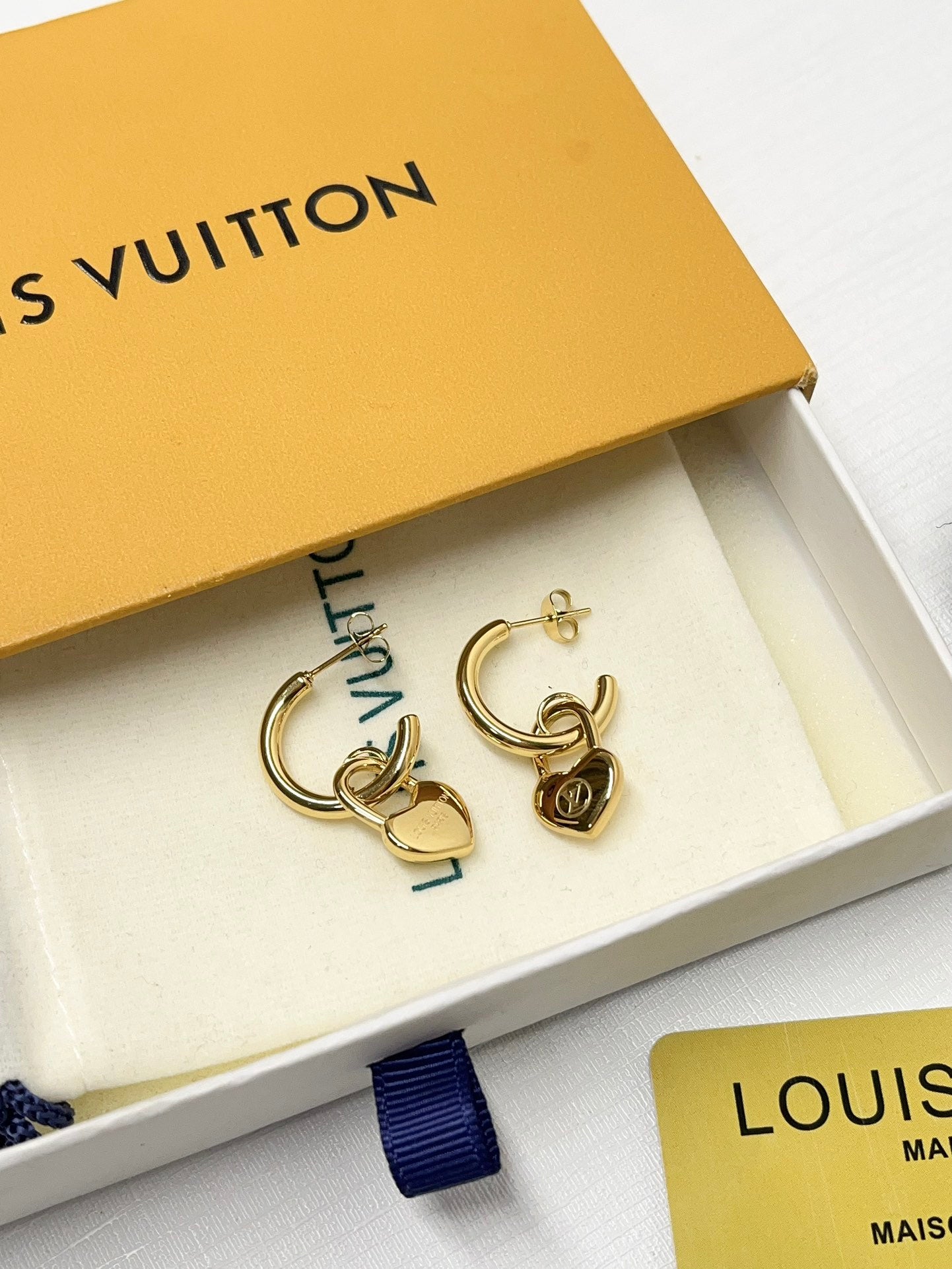 L.V Inspired Titanium Steel Earrings