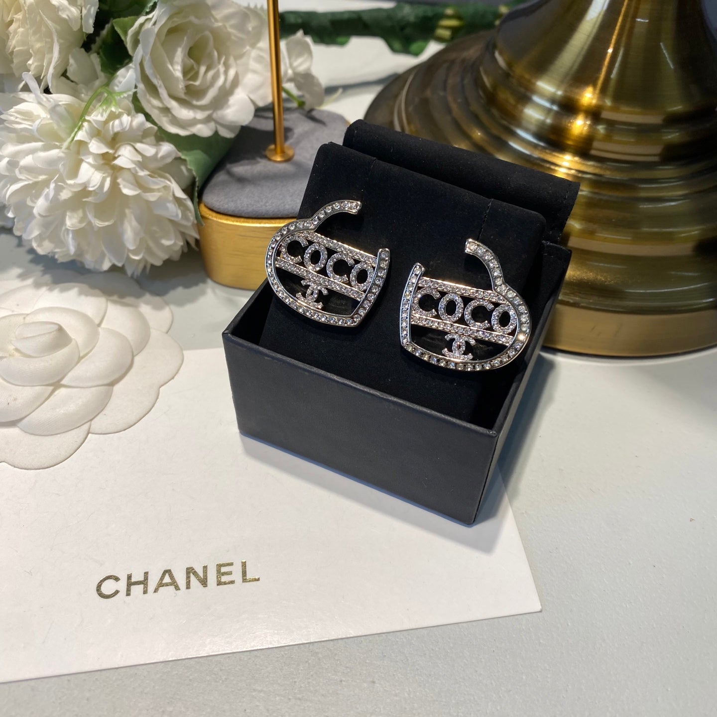 High quality C. C Heart earrings