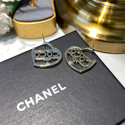High quality C. C Heart earrings
