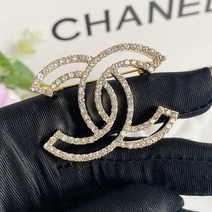Luxury C. Coco Hollow Brooch pin