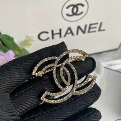 Luxury C. Coco Hollow Brooch pin
