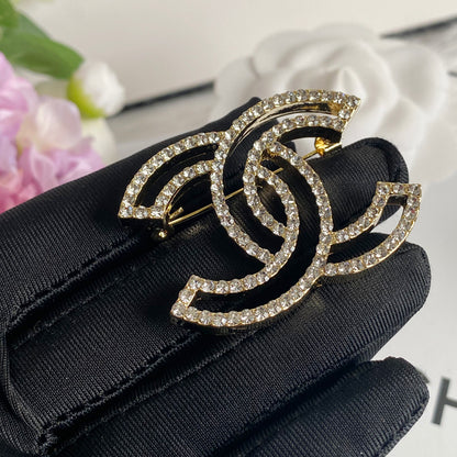 Luxury C. Coco Hollow Brooch pin