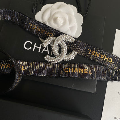 Luxury C.C Detailed Brooch pin