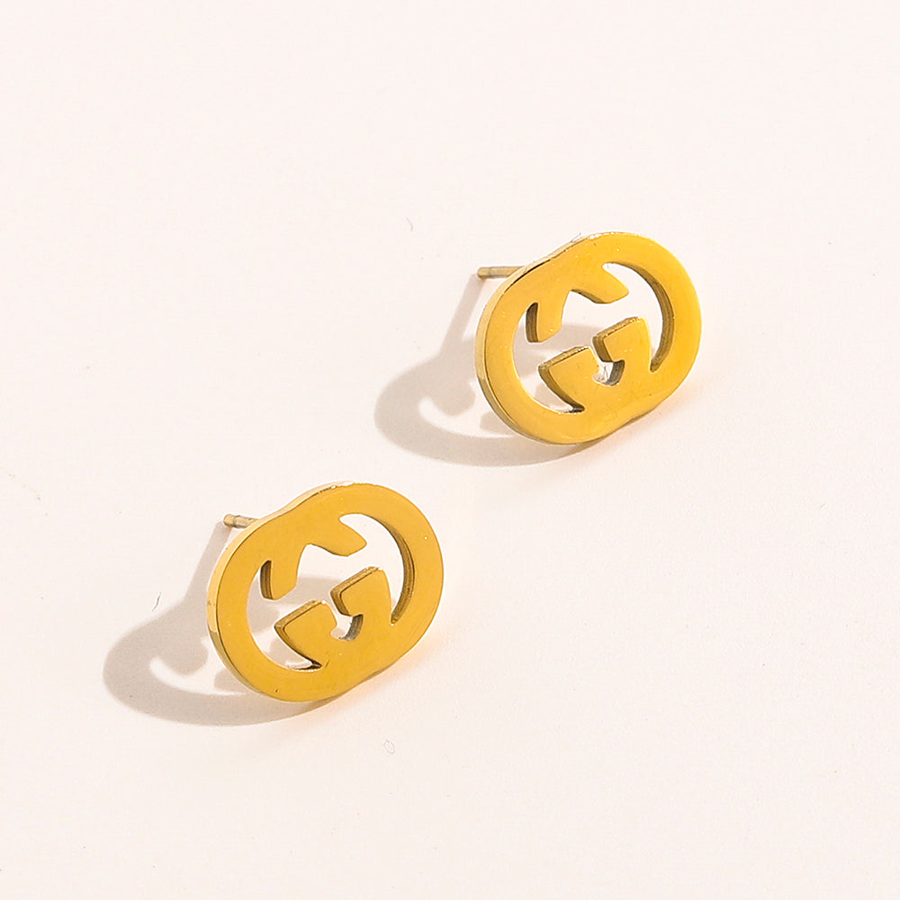 High-End Stainless steel G-brand Earrings