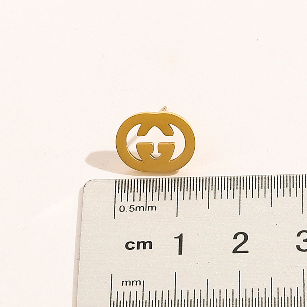High-End Stainless steel G-brand Earrings
