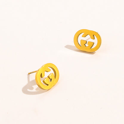 High-End Stainless steel G-brand Earrings