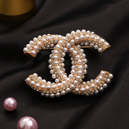 Luxury C.C Detailed Brooch pin