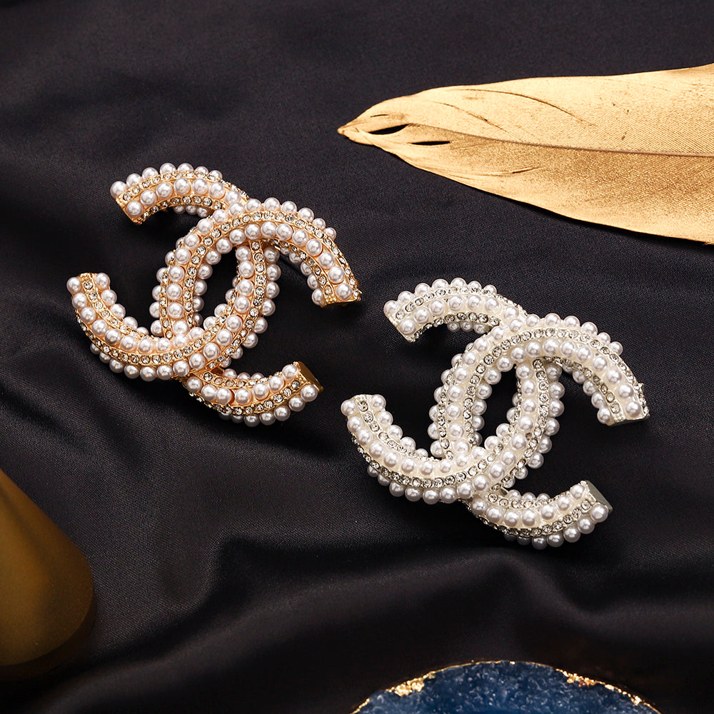 Luxury C.C Detailed Brooch pin