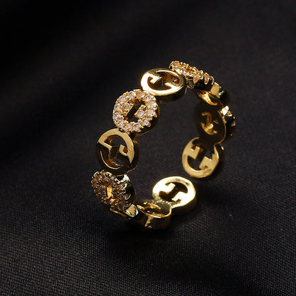 G.G Copper-Zirconium Gold Plated Ring