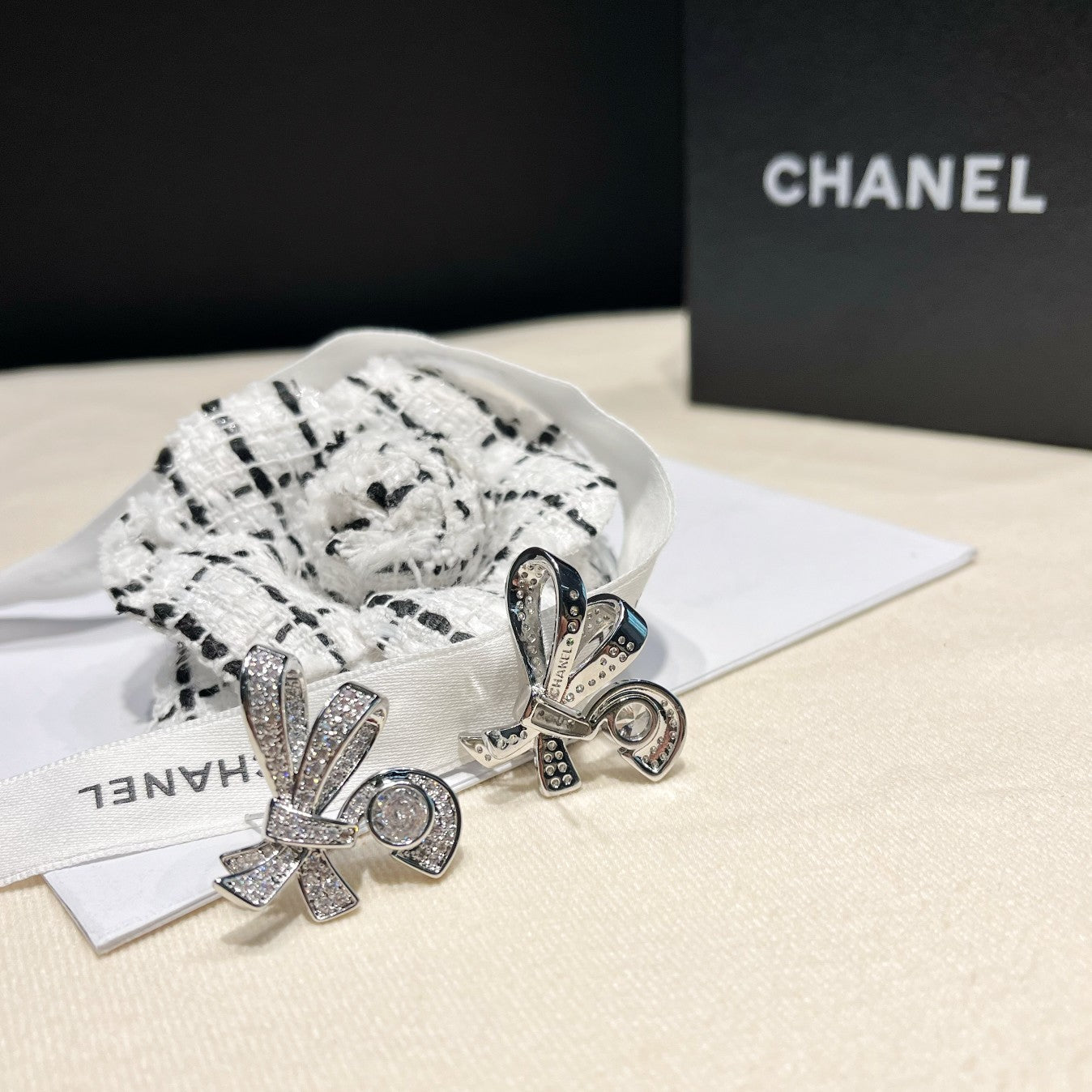 C.C Inspired Brass with micro-set zircon earrings