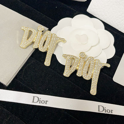 Luxury Gold Dior Brooch pin