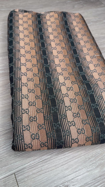 Mixed Brown tone G.G Jacquard Fabric