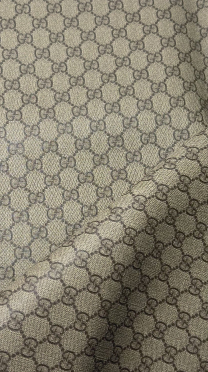 Luxury Gucci Monogram Faux Leather Fabric – Designer-Inspired Finish