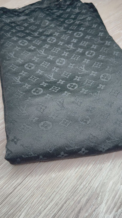 Black L.V Jacquard Fabric