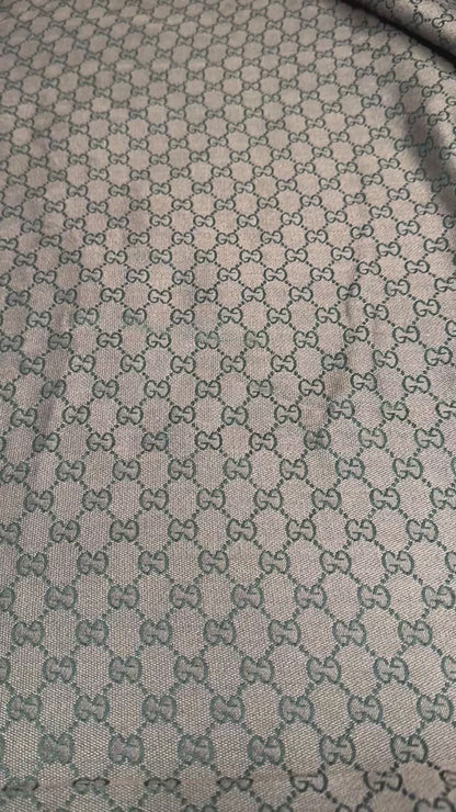 GG Designer Inspired Jacquard Fabric- Chocolate